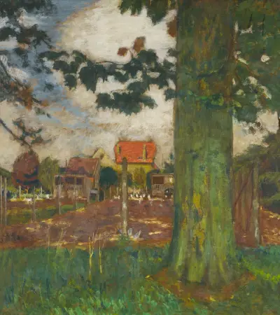 Le Poulailler du Château des Clayes av Édouard Vuillard