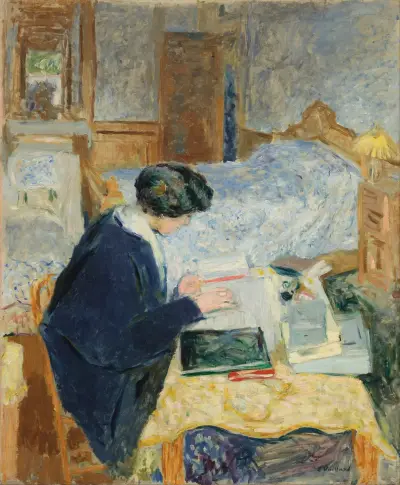 Lucy Hessel při četbě, Édouard Vuillard