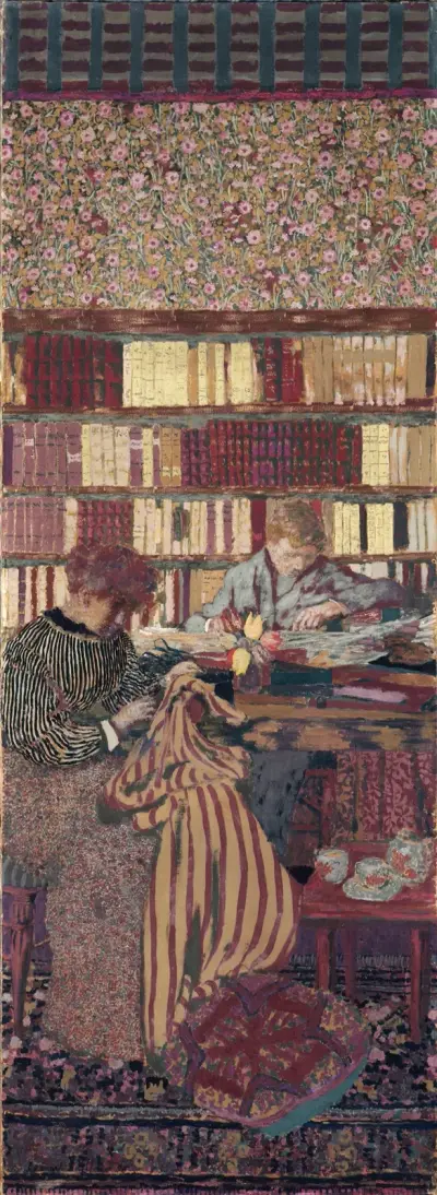 Personnages dans un intérieur. Le travail av Édouard Vuillard