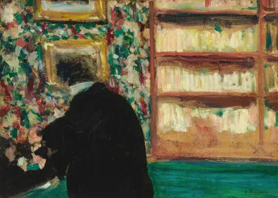 Thadée Natanson dans son bureau à La Revue Blanche av Édouard Vuillard