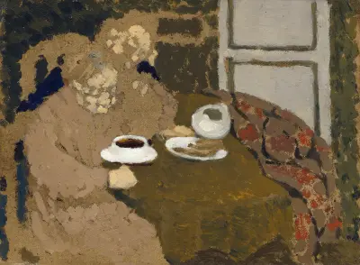 Two Women Drinking Coffee av Édouard Vuillard