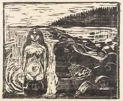 Badendes Weib av Edvard Munch