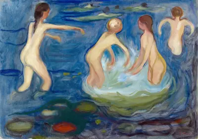 Bathing Girls av Edvard Munch