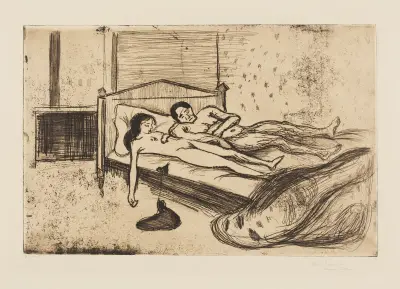 Double Suicide av Edvard Munch