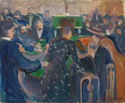 Gamblers in Monte Carlo av Edvard Munch