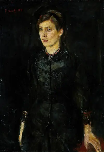 Inger in Black, Edvard Munch