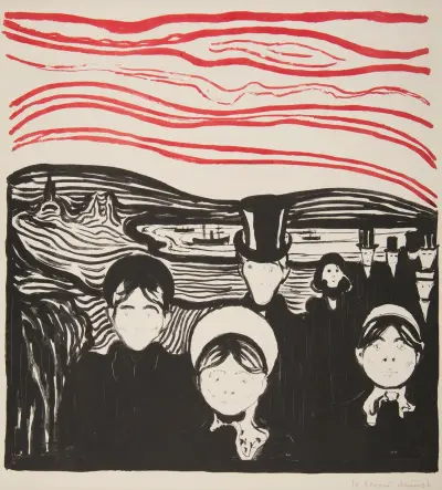 Le Soir – Angst av Edvard Munch