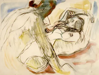 Mann og kvinne av Edvard Munch