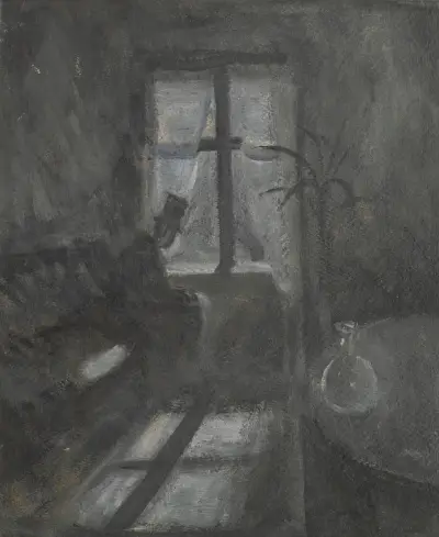 Natt I Saint-Cloud (Night In Saint-Cloud) av Edvard Munch