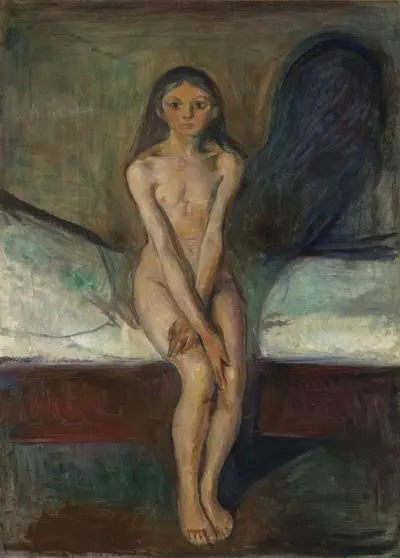 Puberty, 1894 av Edvard Munch