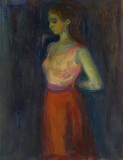 Study of a Model av Edvard Munch