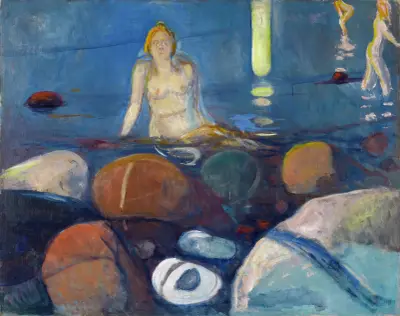 Sommernacht. Meerjungfrau von Edvard Munch