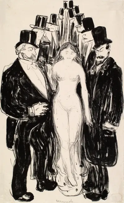 The Alley av Edvard Munch