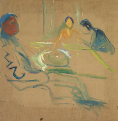 The Wedding of the Bohemian av Edvard Munch