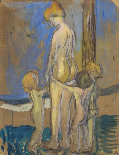 Woman with Children av Edvard Munch