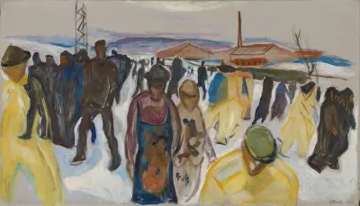 Workers Returning Home av Edvard Munch