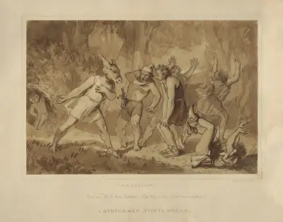 A midsummer night’s dream, Quince ‘Bless thee, Bottom …’, Alfred Edward Chalon