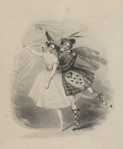 La sylphide, 1837, Alfred Edward Chalon