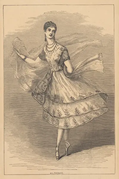 Mademoiselle Taglioni, as ‘La bayadere’, Alfred Edward Chalon