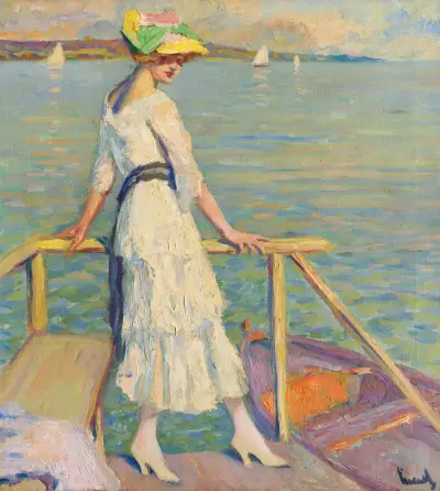 Abend am See, Edward Cucuel