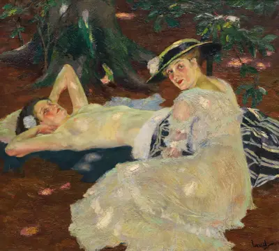 Hot Day (Two Ladies Beneath the Trees), Edward Cucuel