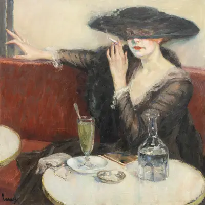 Im Café, Edward Cucuel
