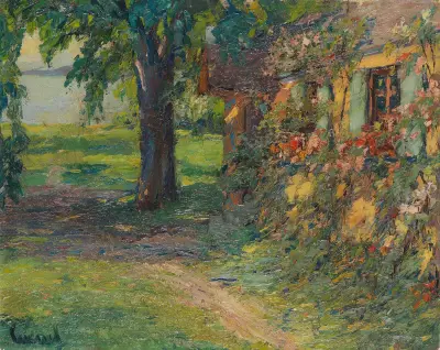 The artist’s house on Lake Starnberg, Edward Cucuel