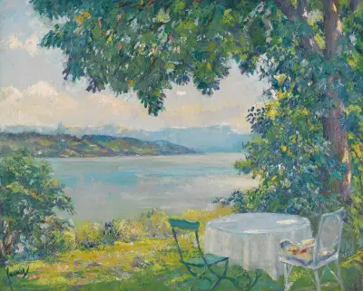 View of Lake Starnberg, Edward Cucuel