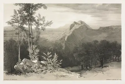 Civitella di Subiaco av Edward Lear