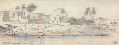 Negadeh, 1-45 pm, 17 January 1867 av Edward Lear