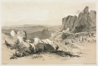 Olevano av Edward Lear