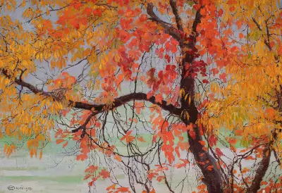 Autumn leaves av Edward Okuń