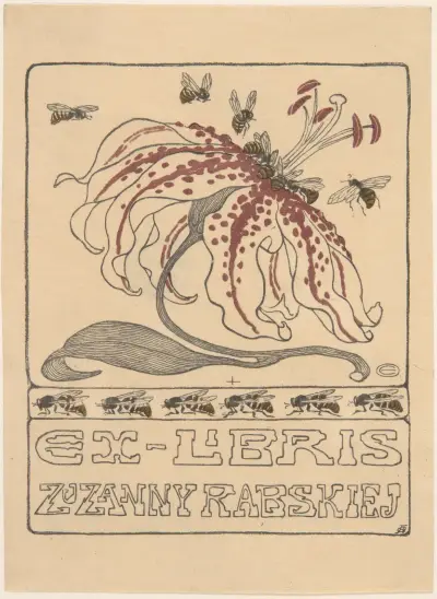 Ekslibris Zuzanny Rabskiej (1882-1960) von Edward Okuń