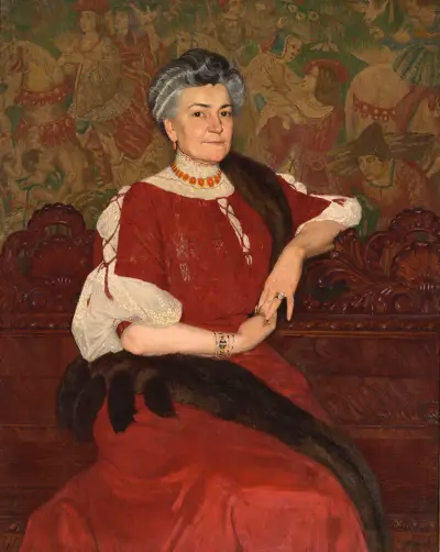 Portrait of Mrs. Herse von Edward Okuń
