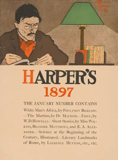 Harper’s 1897. January number contains, Edward Penfield