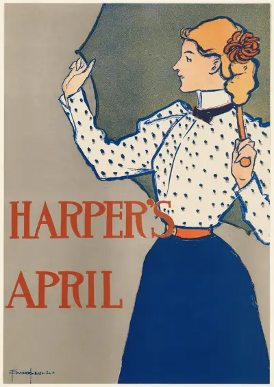 Harper’s April, 1897, Edward Penfield