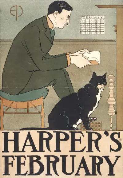 Harper’s February, 1898, Edward Penfield