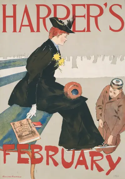 Harper’s February, 1894, Edward Penfield