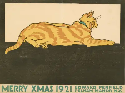 Merry Xmas, 1921, Edward Penfield