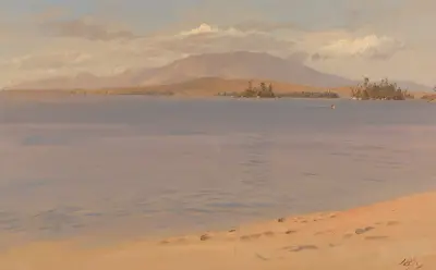 Mount Katahdin from Lake Millinocket av Frederic Edwin Church