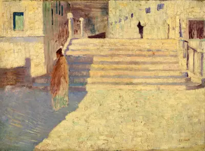 Femmes pres des Escaliers no. II von Frank Edwin Scott