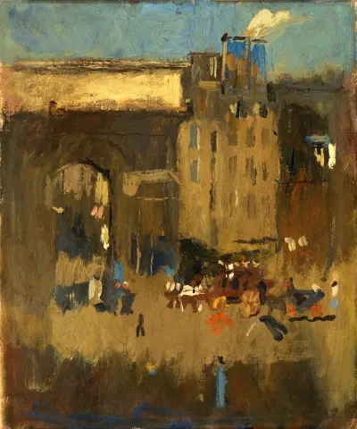 Porte St. Martin et Enterrement von Frank Edwin Scott