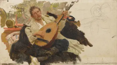 The Musician av Ilya Efimovich Repin
