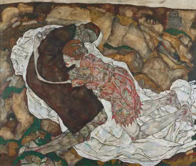 Tod und Mädchen von Egon Schiele