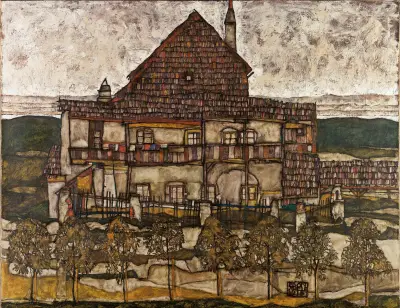 House with Shingle Roof (Old House II) av Egon Schiele