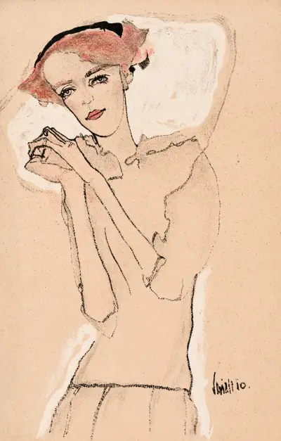 Nr. 288: Porträt einer jungen av Egon Schiele