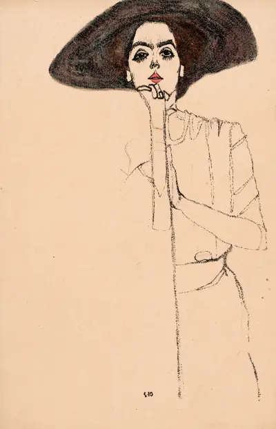 Nr. 290: Damenporträt av Egon Schiele