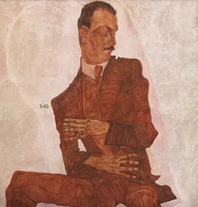 Porträt Arthur Roessler av Egon Schiele