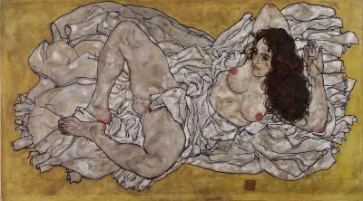 Reclining Woman av Egon Schiele