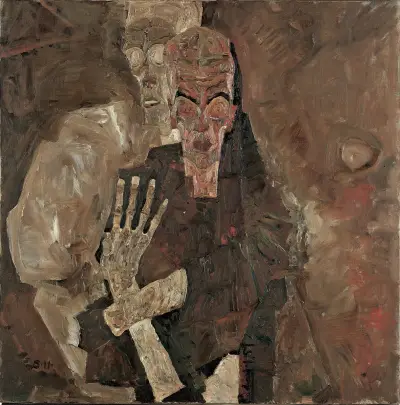 Self-Seer II (Death And Man) av Egon Schiele